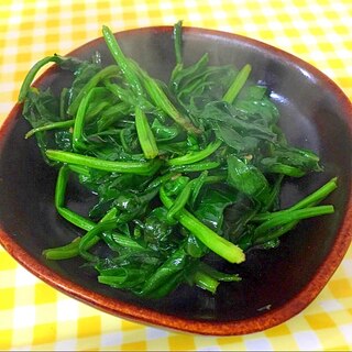 ほうれん草の胡麻油とすき焼きのたれ炒め★